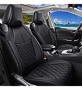 Huidasource Car Seat Covers Full Set, Full-Cover Leather Car Seat Cushion, Car Seat Covers Protec...