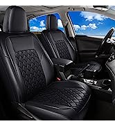 Huidasource Tundra Seat Covers, Front & Rear Waterproof Leather Car Seat Cover, Custom Seat Cushi...