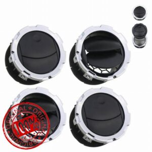 TQPONLY Dashboard AC Heater Air Duct Vent Louvre (4 Pcs) Compatible with 2011-2016 Ford F250 F350 F450 F550 Super Duty Interior Accessories
