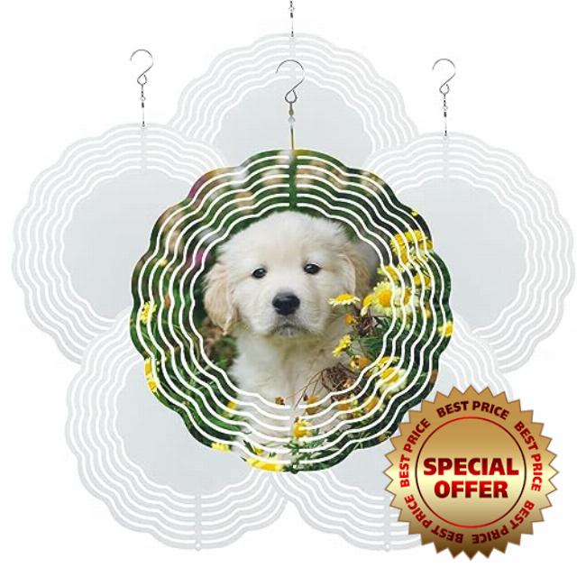 6PCS 10 Inch Sublimation Wind Spinner Blanks