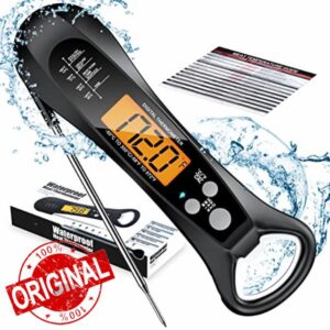 ROUUO Digital Meat Thermometer for for Cooking and Grilling- Waterproof