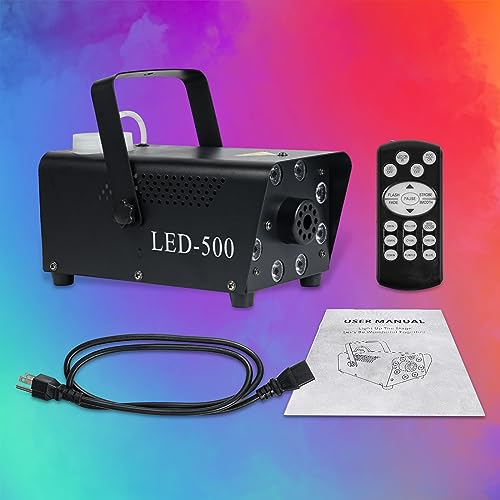 Fog Machine Indoor With 8 Led Lights