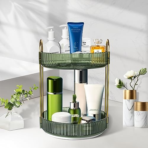 Bathroom Makeup Carousel Spinning Holder Rack