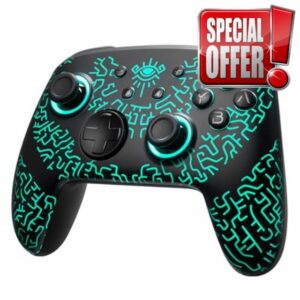 FUNLAB [Luminous Pattern] Switch Pro Controller Wireless Compatible with Nintendo Switch/OLED/Lite