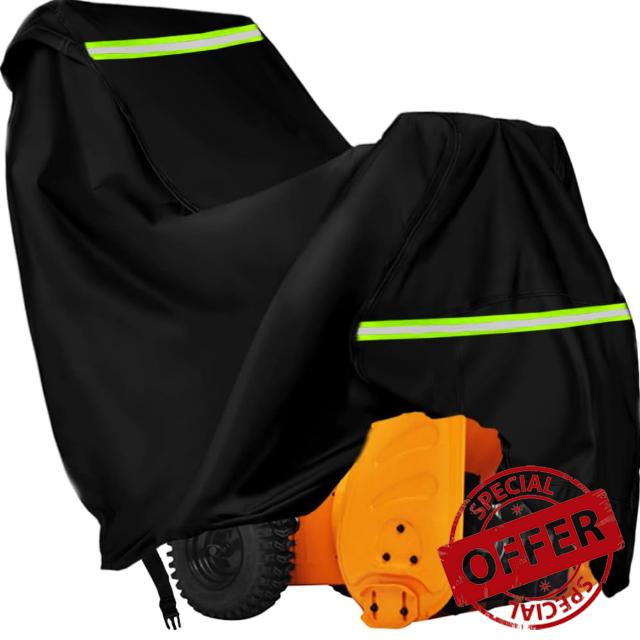 YONQIFON Snow Blower Cover Heavy Duty 600D Waterproof Universal Fit Cover Snow Thrower Cover-(66.92"L x 32"W x 51.18"H)