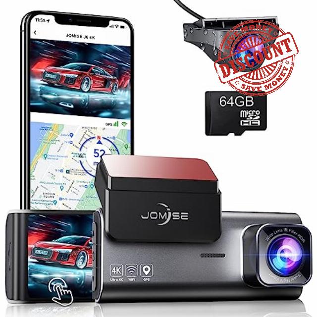 JOMISE J6 Dash Cam Front and Rear