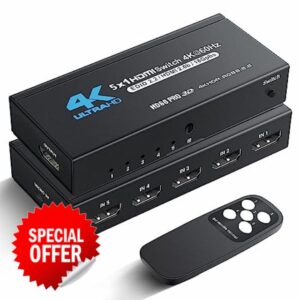 NEWCARE HDMI Switch 5 in 1 Out 4K@60Hz