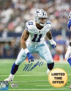 Micah Parsons Autographed/Signed Dallas Cowboys 8x10 Photo Fanatics