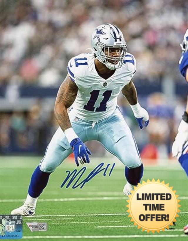 Micah Parsons Autographed/Signed Dallas Cowboys 8x10 Photo Fanatics