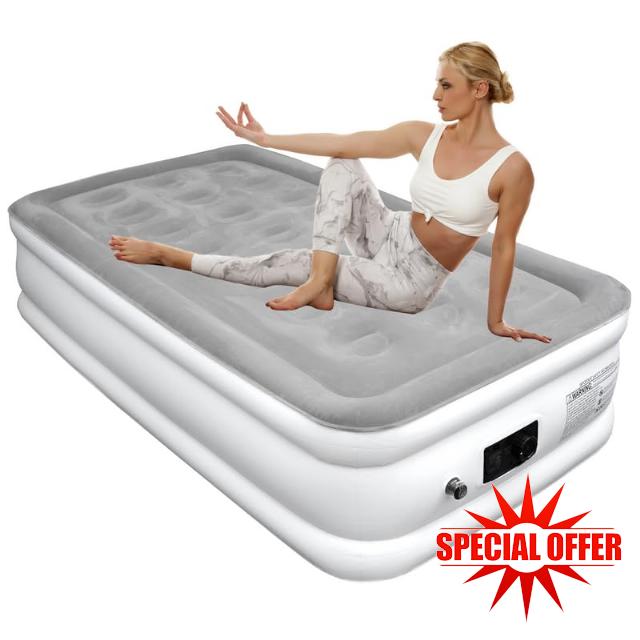 Busch-Jaeger Twin Size Air Mattress with Built in Pump