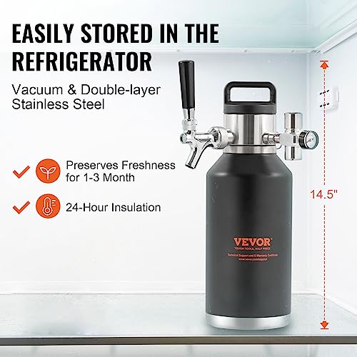 Keg Growler with Pressure Display