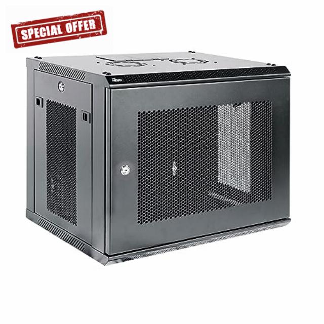 Tecmojo 9U Wall Mount Rack Network Cabinet for 19&rdquo;IT Equipment