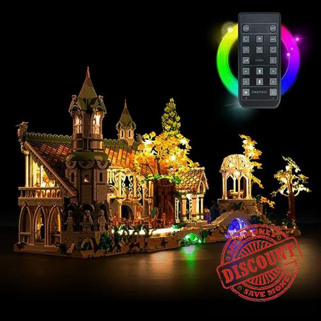 LocoLee LED Light Kit for Lego The Lord of The Rings: Rivendell 10316