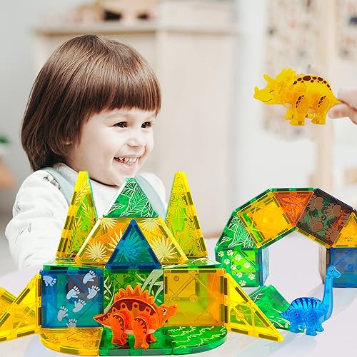 Cartoon Animals Colorful Magnetic Construction for Kids Ages 3-8