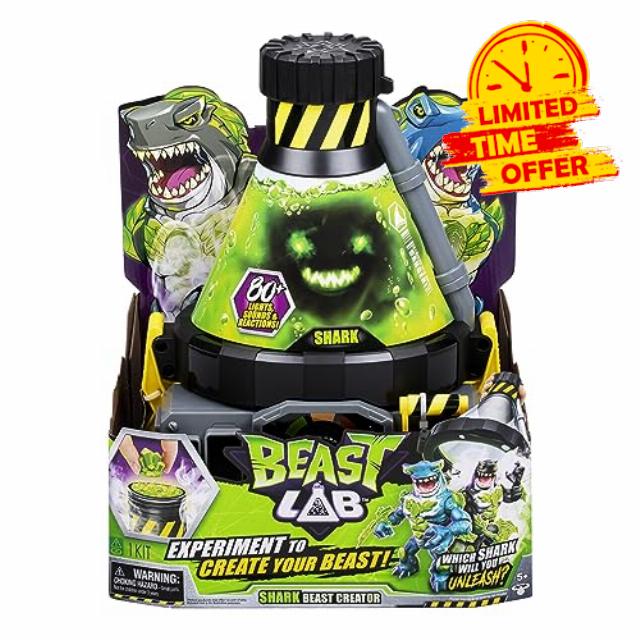 Beast Lab - Shark Beast Creator. Add Ingredients And Follow The Experiment's Steps To Create Your Beast! With Real Bio Mist And 80+ Lights