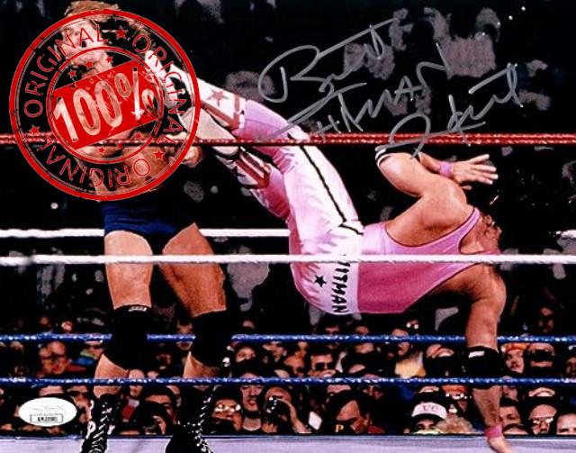 Bret "Hitman" Hart Signed Autographed 8X10 Photo WWF Drop Kick Roddy Piper JSA
