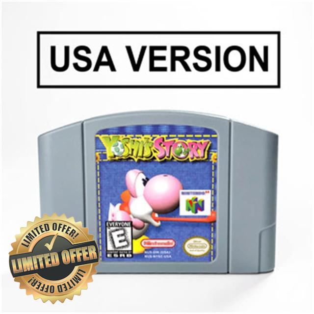 Yoshi's Story For 64 Bit Game Cartridge USA Version NTSC Format