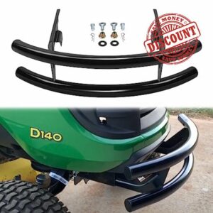 JY PERFORMANCE Front Bumper Guard Compatible with John Deere 100 Series 102 115 125 135 145 155C 190C D100 D110 D120 Lawn Tractor Brush Guard