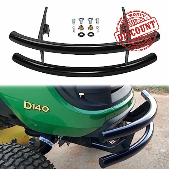 JY PERFORMANCE Front Bumper Guard Compatible with John Deere 100 Series 102 115 125 135 145 155C 190C D100 D110 D120 Lawn Tractor Brush Guard
