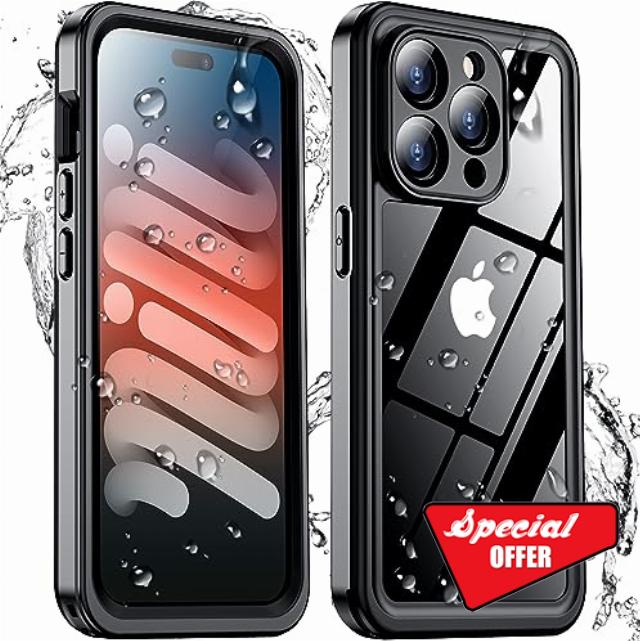 Temdan for iPhone 15 Pro Max Case Waterproof