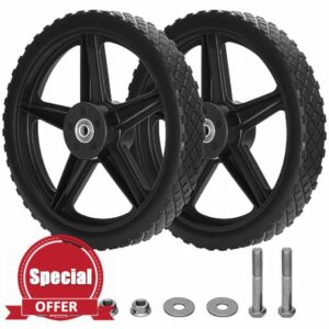 12 Inch lawn Mover Wheels with 1/2'' Axle