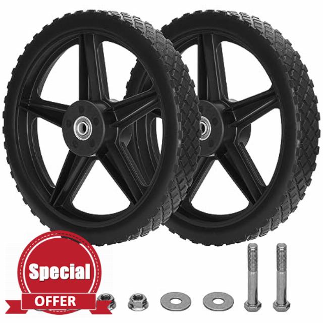12 Inch lawn Mover Wheels with 1/2'' Axle