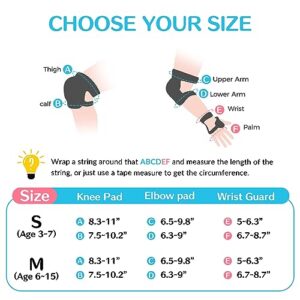 Elbow Pads & Wrist Guards for Inline Skating Bike Cycling Skateboard Scooter