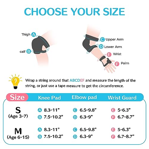 Elbow Pads & Wrist Guards for Inline Skating Bike Cycling Skateboard Scooter