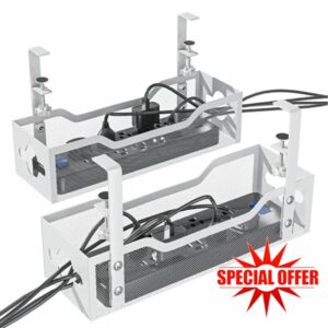 Under Desk Cable Management 2 Pack
