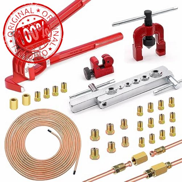 smseace Brake Flaring Tools Including 25Ft. 3/16" Brake Tubing