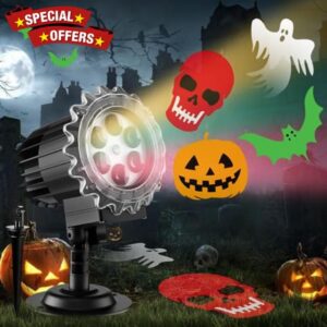 Brighter Halloween Decorations Projector Lights Outdoor 2023 Upgrade