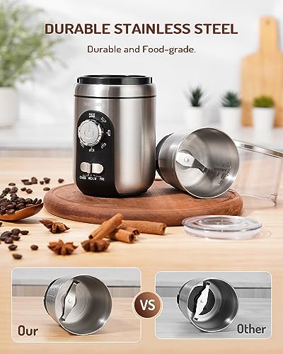 Espresso Grinder with 1 Removable Stainless Steel Cup