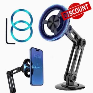 JAKIRRAMY Universal 360&deg; Pro Magnetic Suction Phone Holder Car