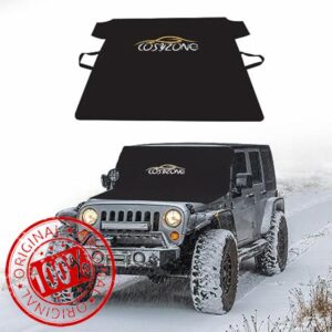 Cosyzone Windshield Cover for Ice and Snow，car Window Covers for Windshield Protection，Premium 600D Magnetic Car Anti-Snow Cover with 3 Ultra-Strong Magnets