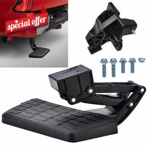 Rear Bed Step Tailgate Bedstep Fit for Toyota Tundra 2022 2023 Folding Truck Step Retractable Bumper Tailgate Step Replace # PTS30-34000