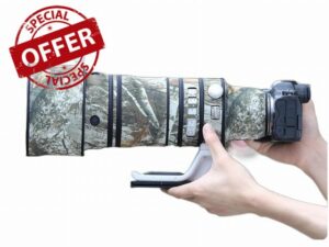 Fujing Waterproof Lens Coat for Canon RF 100-300mm F2.8 L is Camouflage Rain Cover DSMC