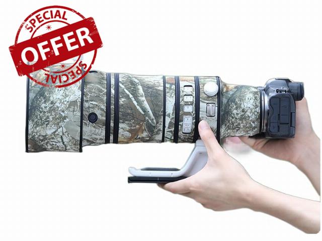 Fujing Waterproof Lens Coat for Canon RF 100-300mm F2.8 L is Camouflage Rain Cover DSMC