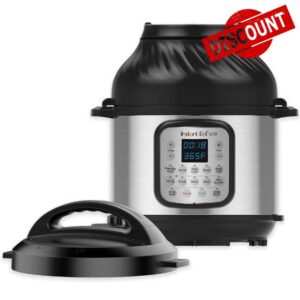 Instant Pot 112-0120-01 Duo Crisp + Air Fryer 6-qt Multi-Use Pressure Cooker (Renewed)
