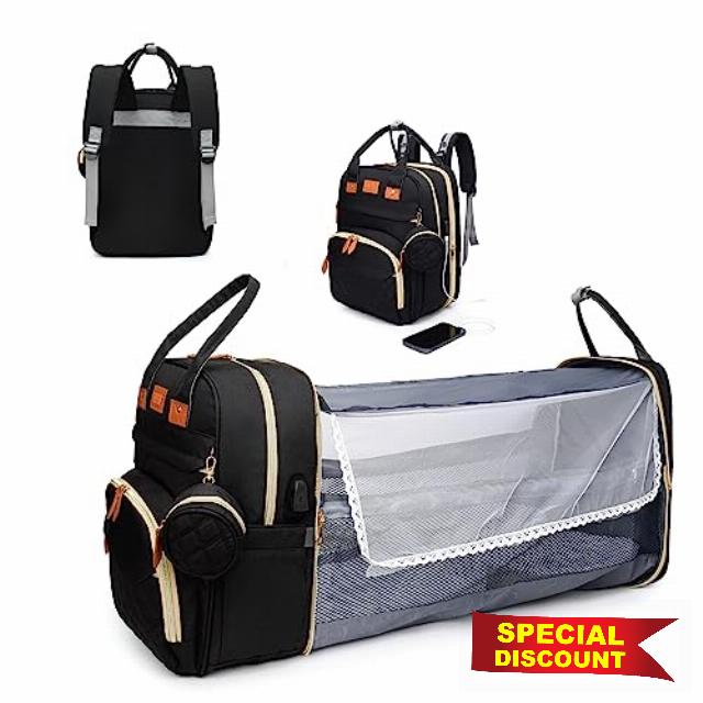 Diaper Bag Backpack- Diaper Bag with Changing Station
