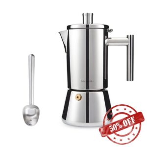 Easyworkz Diego Stovetop Espresso Maker 12Cup 17.5 oz Moka Pot