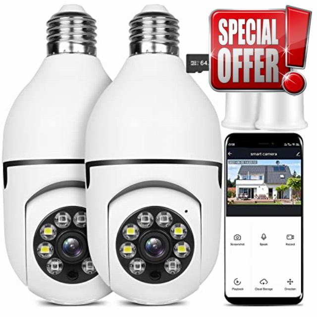 OFYOO Light Bulb Security Camera