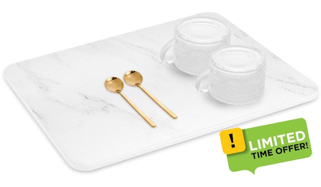 Stone Dish Drying Mat for Kitchen Counter