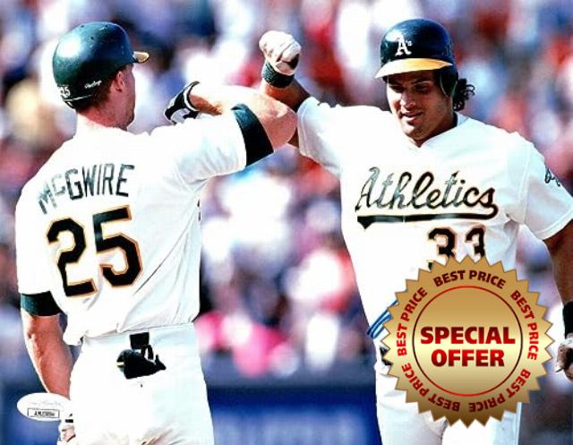 Jose Canseco Signed Autographed 8X10 Photo Oakland A's w/McGwire Bash Bros JSA