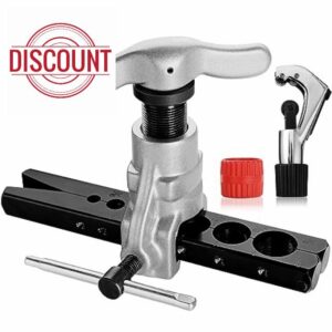 Thorstone 7 Dies Flaring Tool Set |Sizes 3/16" -3/4" |45 Degree Heavy Duty Eccentric Cone Type Set | Extra Adapters a Cutter for 1/8" to 1-1/8" Pipe