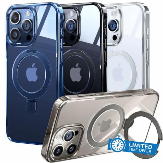 Alphex Invisible Stand Magnetic for iPhone 15 Pro Max Case