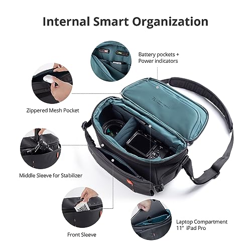 waterproof Crossbody Camera Shoulder Bag for Photographers Travel