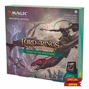 Magic The Gathering The Lord of The Rings: Tales of Middle-Earth Scene Box - Flight of The Witch-King (6 Scene Cards