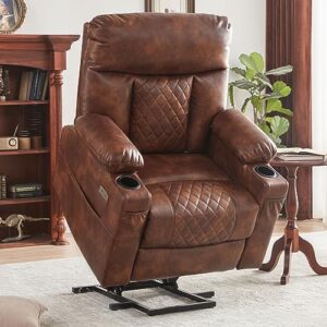 One Touch Reset Electric Power Recliner with Heat and Massage