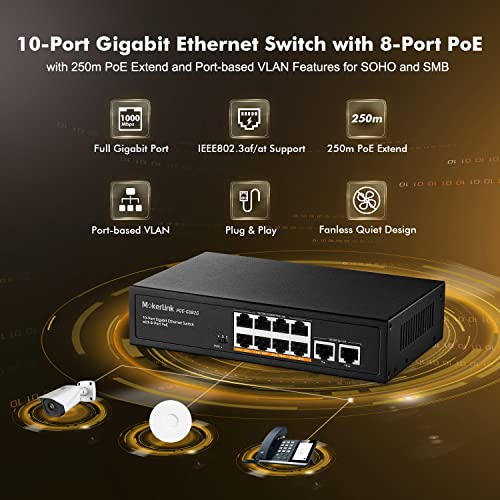8 GE PoE+