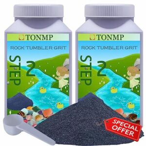 Tonmp 6 LBS Step-2 Rock Tumbler Grit 220 Grit Silicon Carbide Rock Polishing Grit Media
